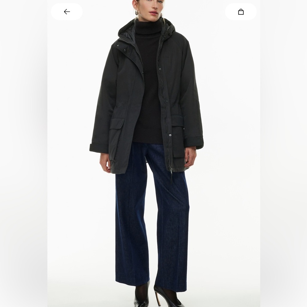 Aritzia Babaton Haven Black Parka
